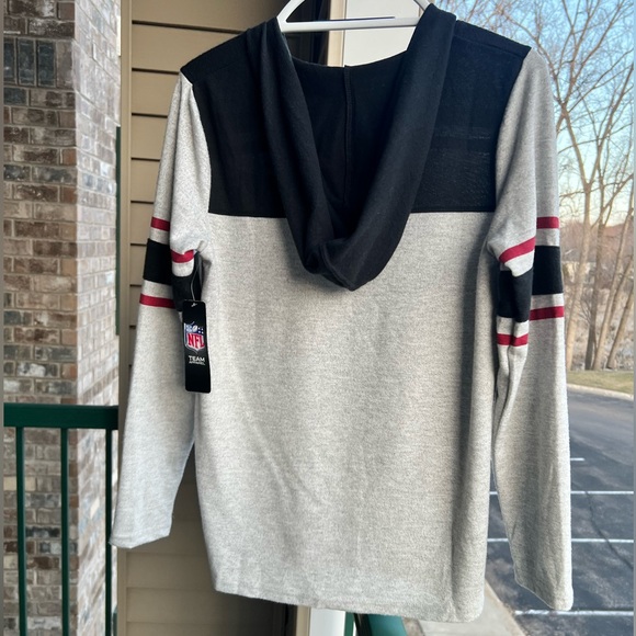 🆕 🏈 NFL Football Arizona Cardinals Team Apparel Womens Grey Hoodie M - Picture 6 of 12